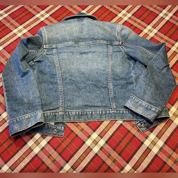 Gap Kids Icon Denim Jacket, Blue, Size M (8) - Picture 2 of 4